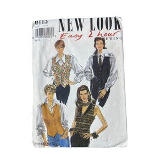 New Look 6113 Women Vest Sewing Pattern Size 6-16 Vintage Easy 2 Hour Design CUT